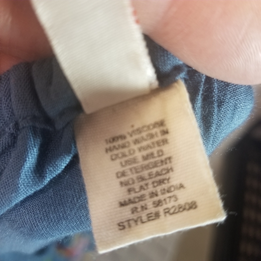 Raga Anthropologie Lucita blue Embroidered Boho  maxi dress - Picture 7 of 11